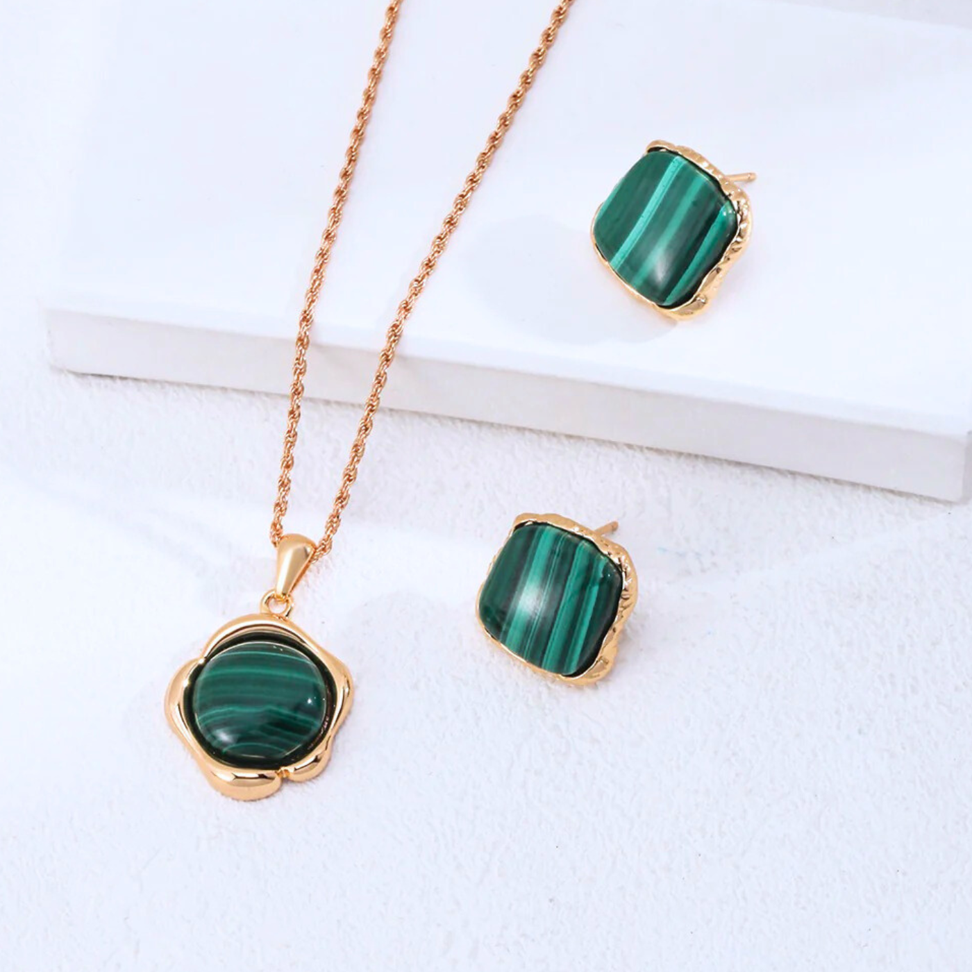 Malachite Pendant S925 Sterling Silver - Pendant Only