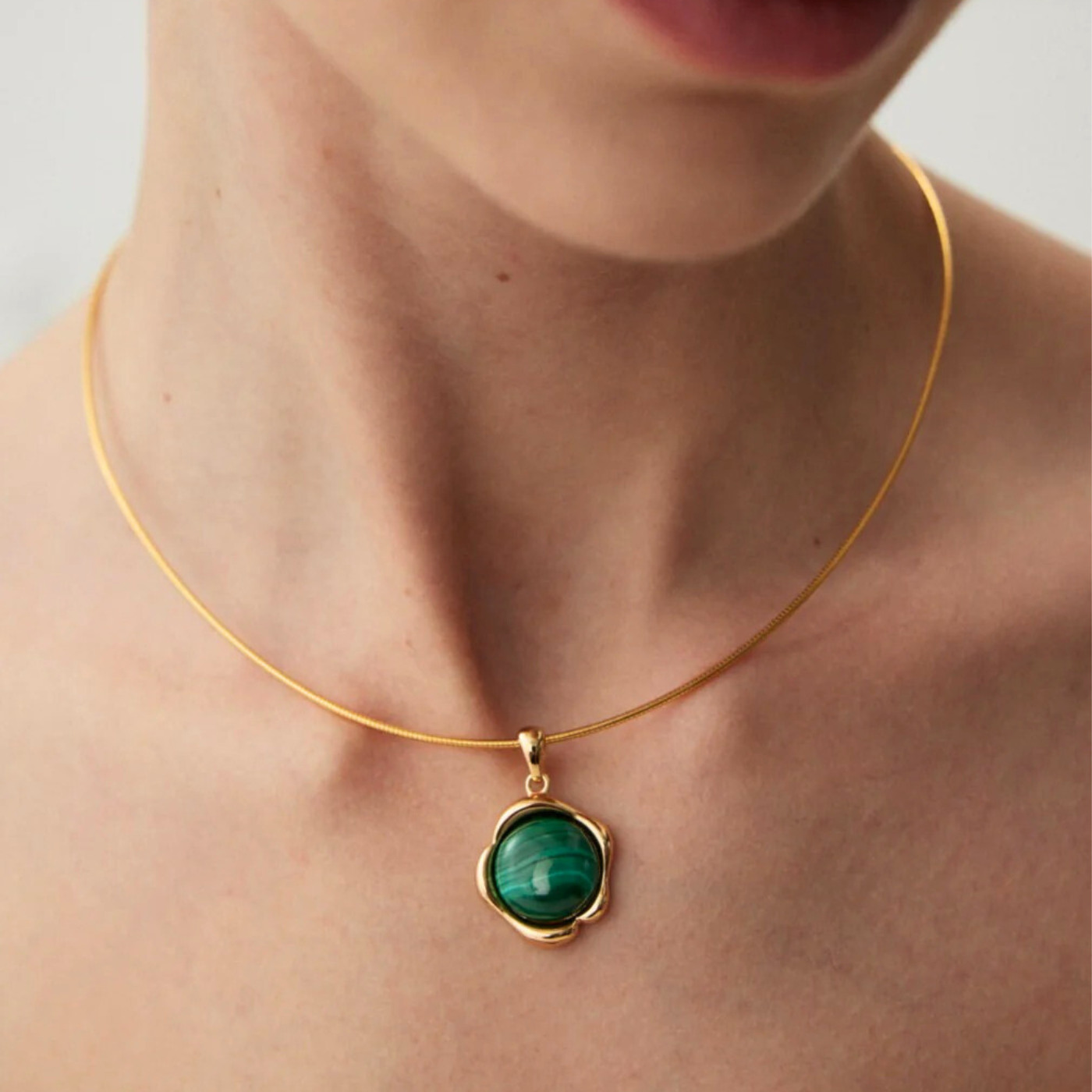 Malachite Pendant S925 Sterling Silver - Pendant Only