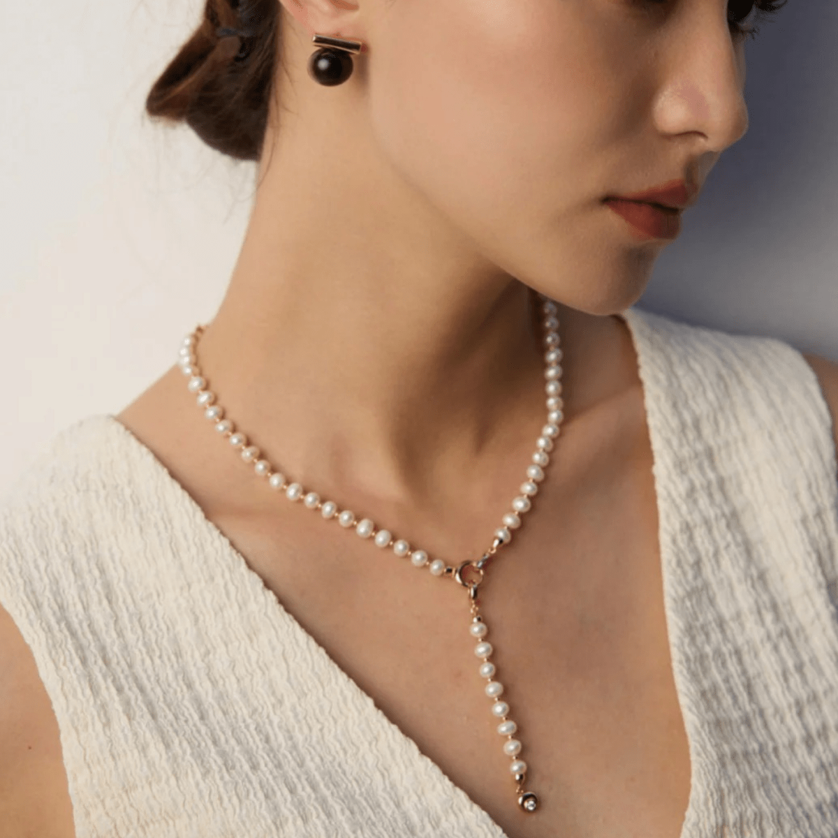 Tiger Eye & Onyx Sphere Stud Earrings – 18K Vintage Gold, White Gold Plated S925 Silver - Beloved Moments Jewels & Co. Inc.