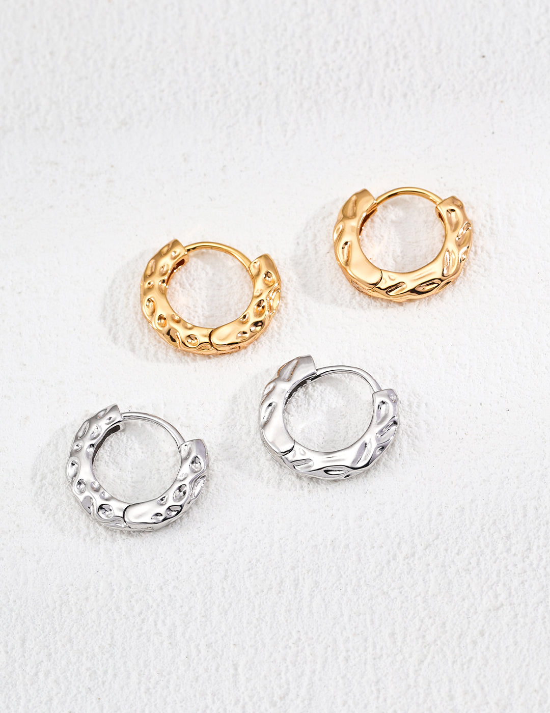 S925 Silver Baroque Pearl Drop Hoop Earrings - Beloved Moments Jewels
