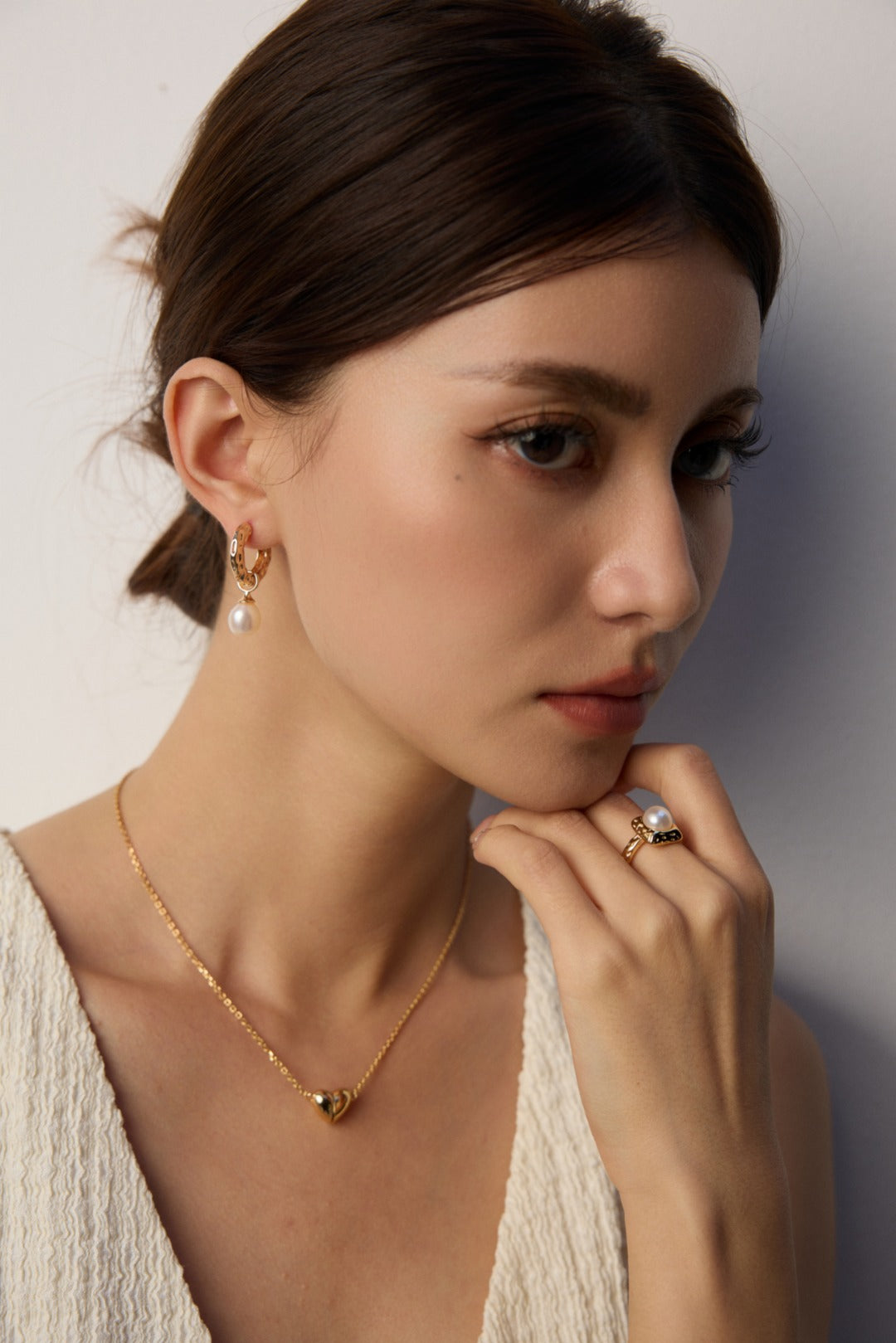 S925 Silver Baroque Pearl Drop Hoop Earrings - Beloved Moments Jewels