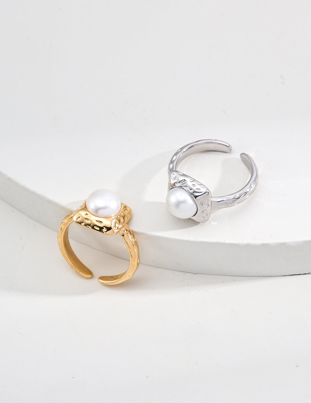 S925 Silver Baroque Pearl Sculpted Ring - Beloved Moments Jewels