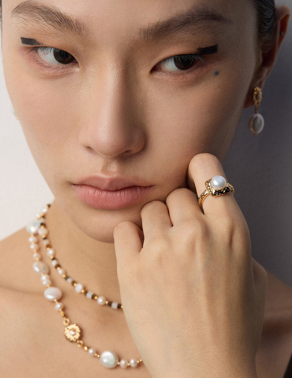 S925 Silver Baroque Pearl Sculpted Ring - Beloved Moments Jewels