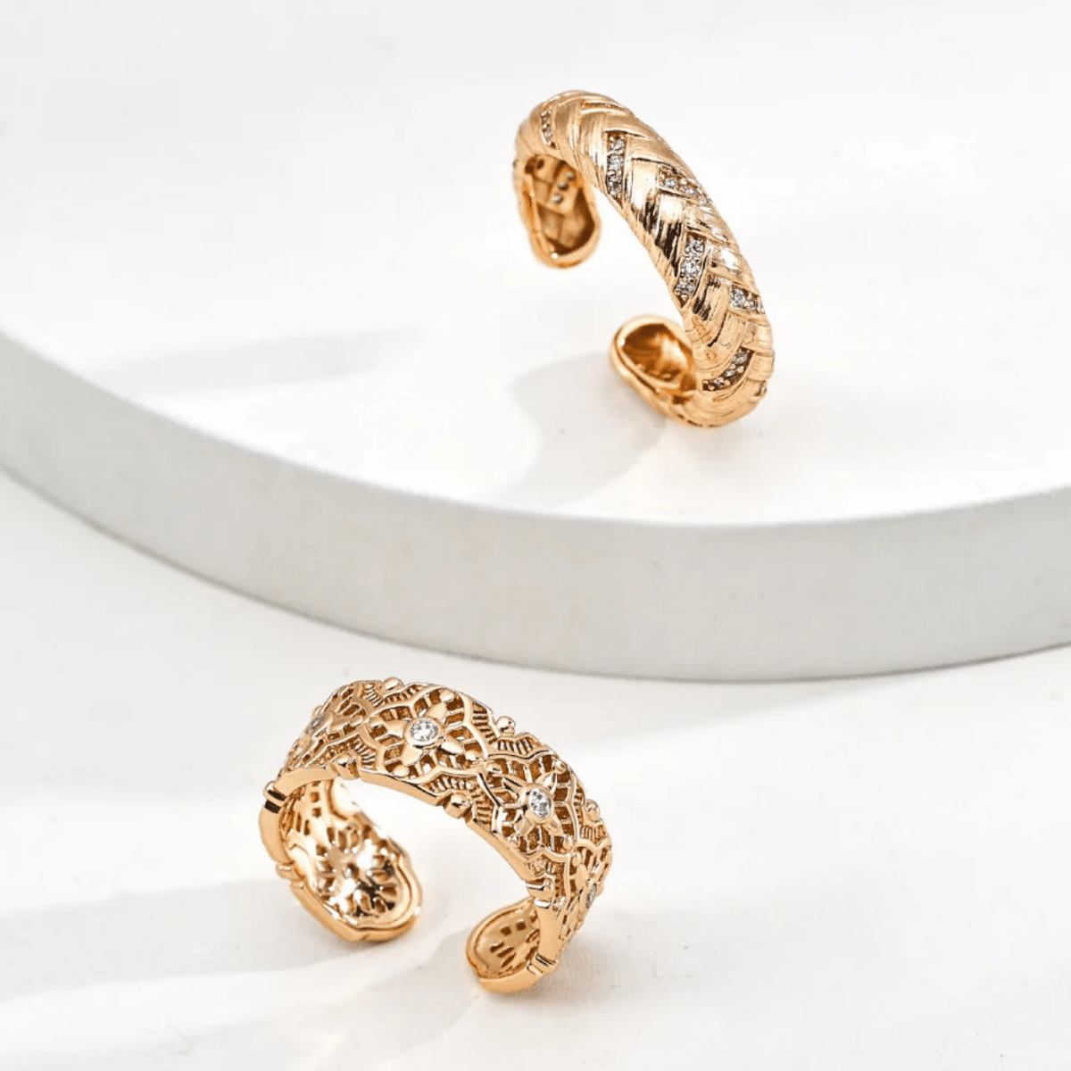 Vintage Zircon Ring - S925 Sterling Silver Adjustable - Beloved Moments Jewels & Co. Inc.