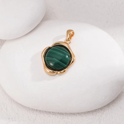 Malachite Pendant S925 Sterling Silver - Pendant Only - Beloved Moments Jewels & Co. Inc.
