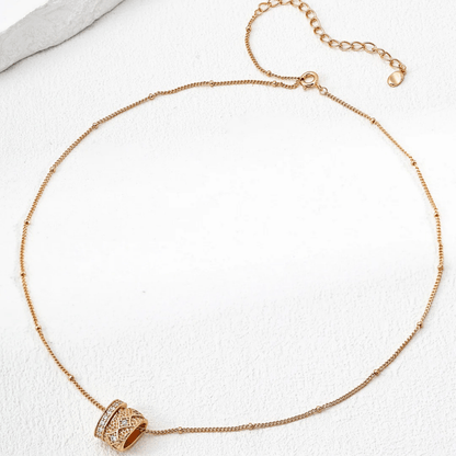 Vintage Zircon Pendant Necklace - S925 Sterling Silver - Beloved Moments Jewels & Co. Inc.