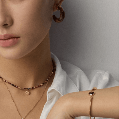 Resin Hoop Earrings in Agate & Coral Tones - S925 Sterling Silver - Beloved Moments Jewels & Co. Inc.