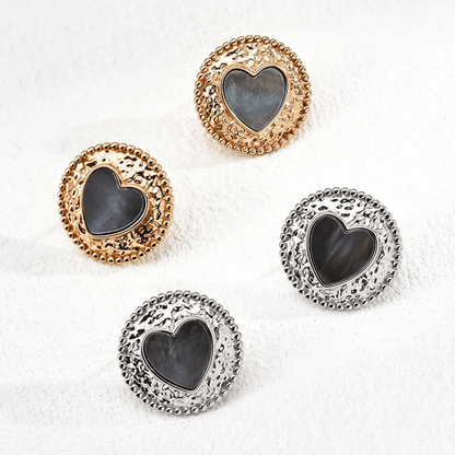 Iridescent Shell Earrings – S925 Sterling Silver Vintage - Inspired Design - Beloved Moments Jewels & Co. Inc.