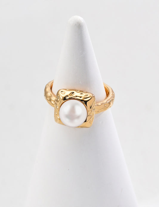 S925 Silver Baroque Pearl Sculpted Ring - Beloved Moments Jewels