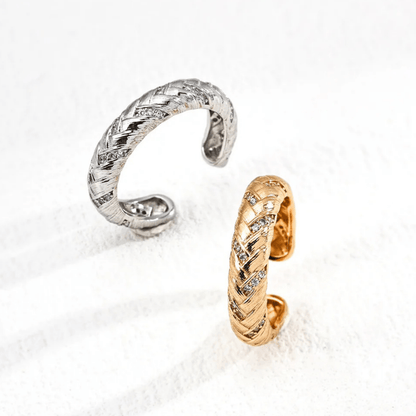 Vintage Zircon Ring - S925 Sterling Silver Adjustable - Beloved Moments Jewels & Co. Inc.