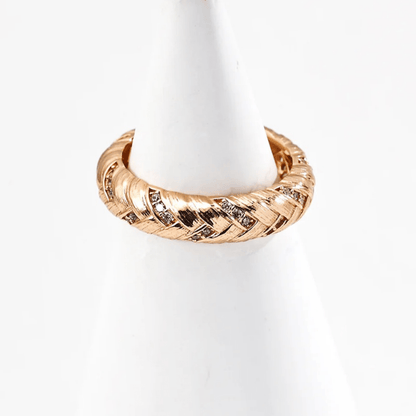 Vintage Zircon Ring - S925 Sterling Silver Adjustable - Beloved Moments Jewels & Co. Inc.