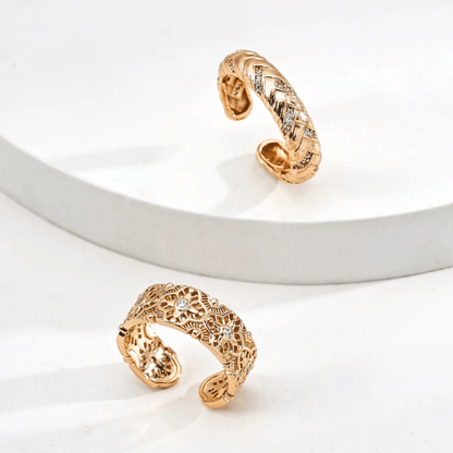 Vintage - Inspired Zircon Ring - S925 Sterling Silver Adjustable - Beloved Moments Jewels & Co. Inc.