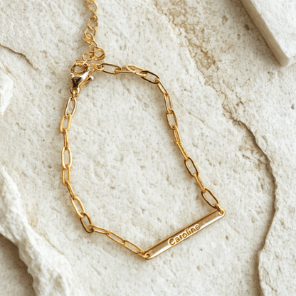 Custom Letter Bracelet – S925 Sterling Silver 18K Gold or Silver Finish - Beloved Moments Jewels & Co. Inc.