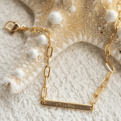 Custom Letter Bracelet – S925 Sterling Silver 18K Gold or Silver Finish - Beloved Moments Jewels & Co. Inc.