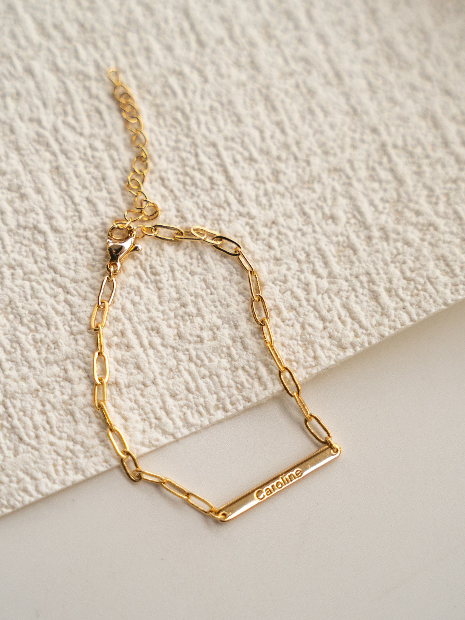 Custom Letter Bracelet – 925 Sterling Silver 18K Gold or Silver Finish - Beloved Moments Jewels