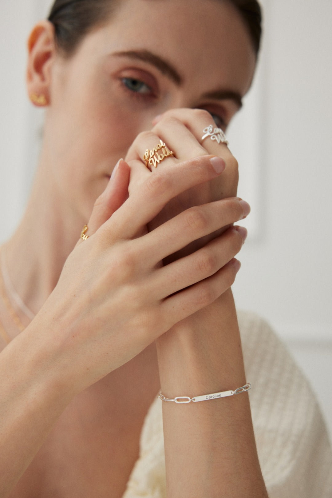 Custom Letter Bracelet – 925 Sterling Silver 18K Gold or Silver Finish - Beloved Moments Jewels