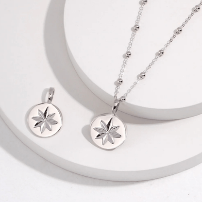 Delicate Beaded Chain Necklace - 18K White Gold Vintage Gold Plated S925 Silver  - Beloved Moments Jewels & Co. Inc.